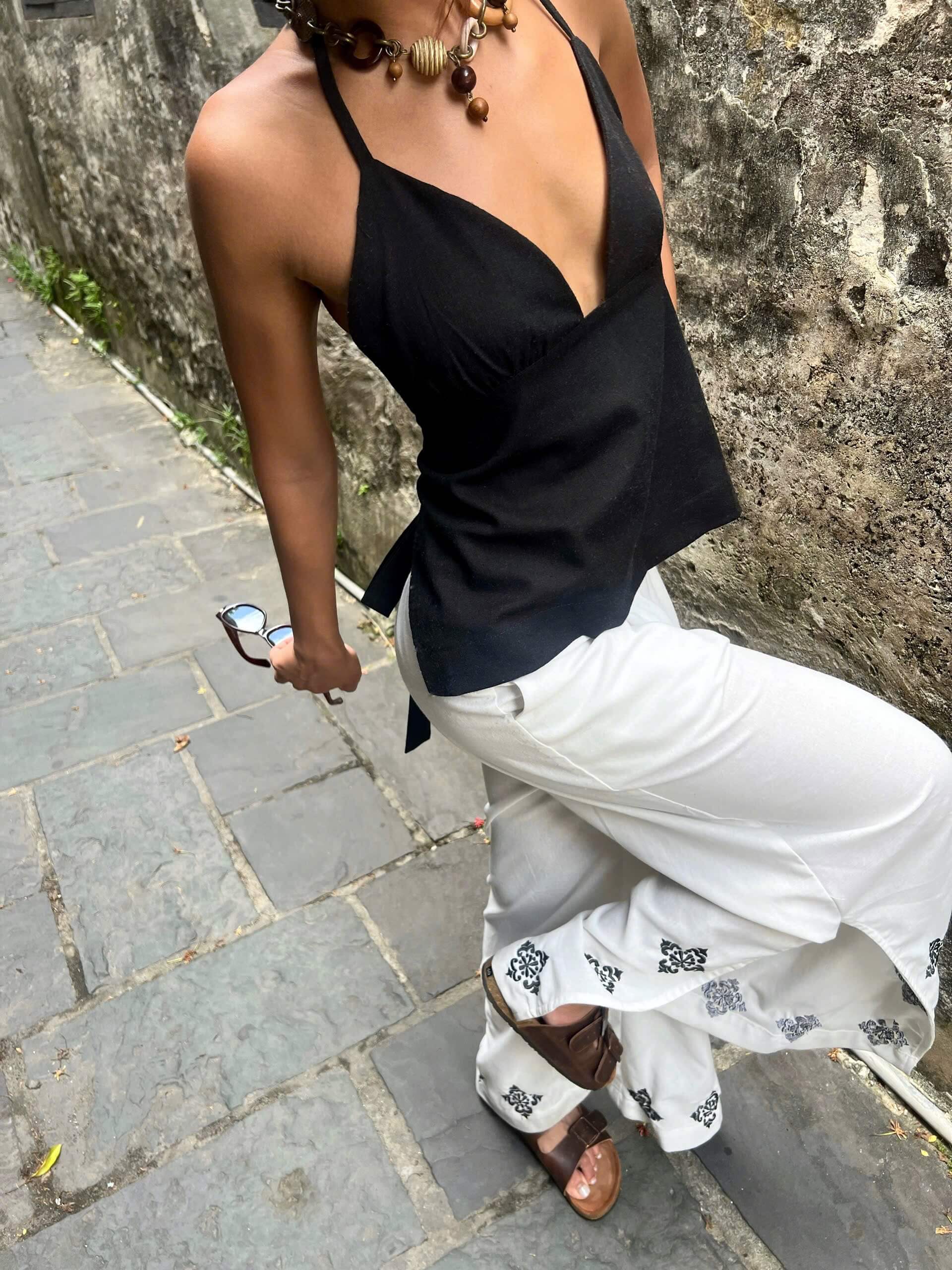 Coastal Slit Woman Trouser